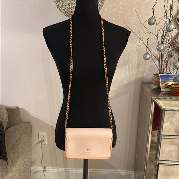Ted Baker Pink and Tan Crossbody Bag - Picture 3 of 7